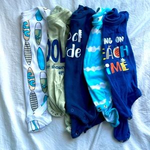 0-3m summer baby onesies